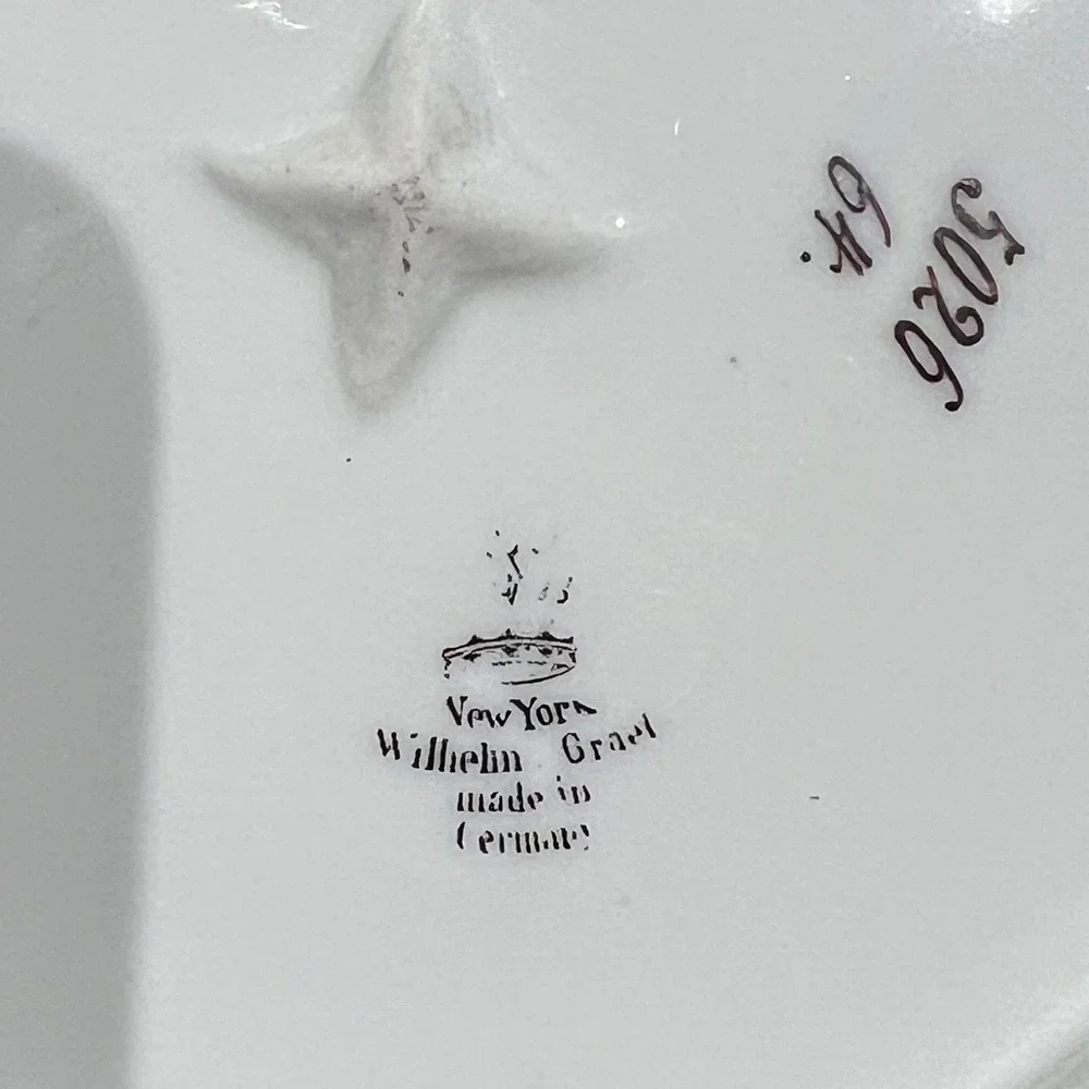 Antique Wilhelm Graef‎ handpainted plate